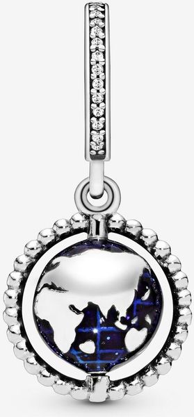 Pandora Drehender Globus Charm-Anhänger 798021CZ Anhänger Pandora Drehender Globus Charm-Anhänger 798021CZ Anhänger