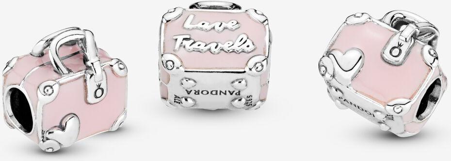 Pandora Rosafarbener Koffer Charm 798063EN124 Pendant Pandora Rosafarbener Koffer Charm 798063EN124 Pendant