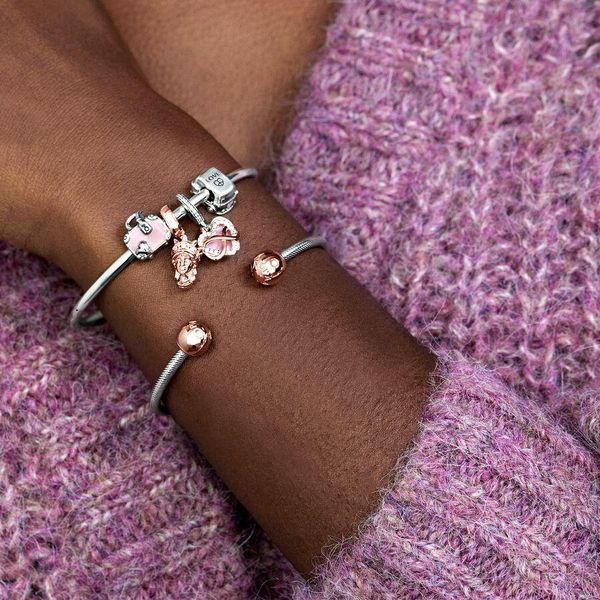 Pandora Rosafarbener Koffer Charm 798063EN124 Pendant Pandora Rosafarbener Koffer Charm 798063EN124 Pendant