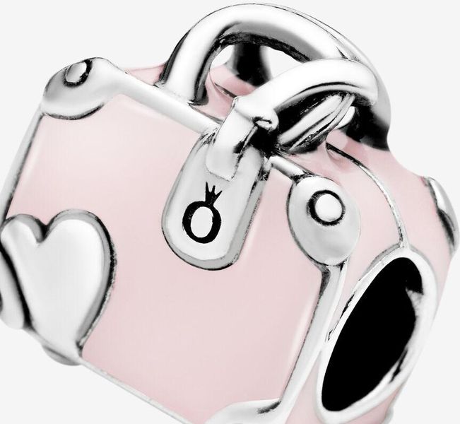 Pandora Rosafarbener Koffer Charm 798063EN124 Pendant Pandora Rosafarbener Koffer Charm 798063EN124 Pendant