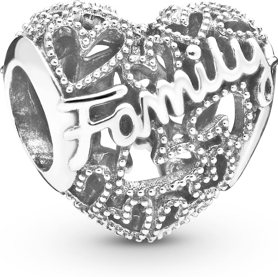 Pandora Family Herz Charm 798571C00 Colgante