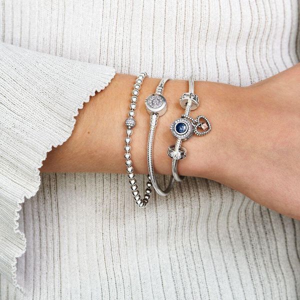 Pandora Kugel & Pavé Armband 598342CZ-21 Braccialetto per donne