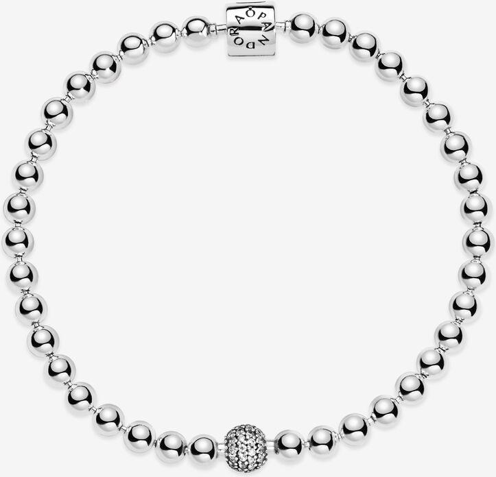 Pandora Kugel & Pavé Armband 598342CZ Bracelet pour femmes