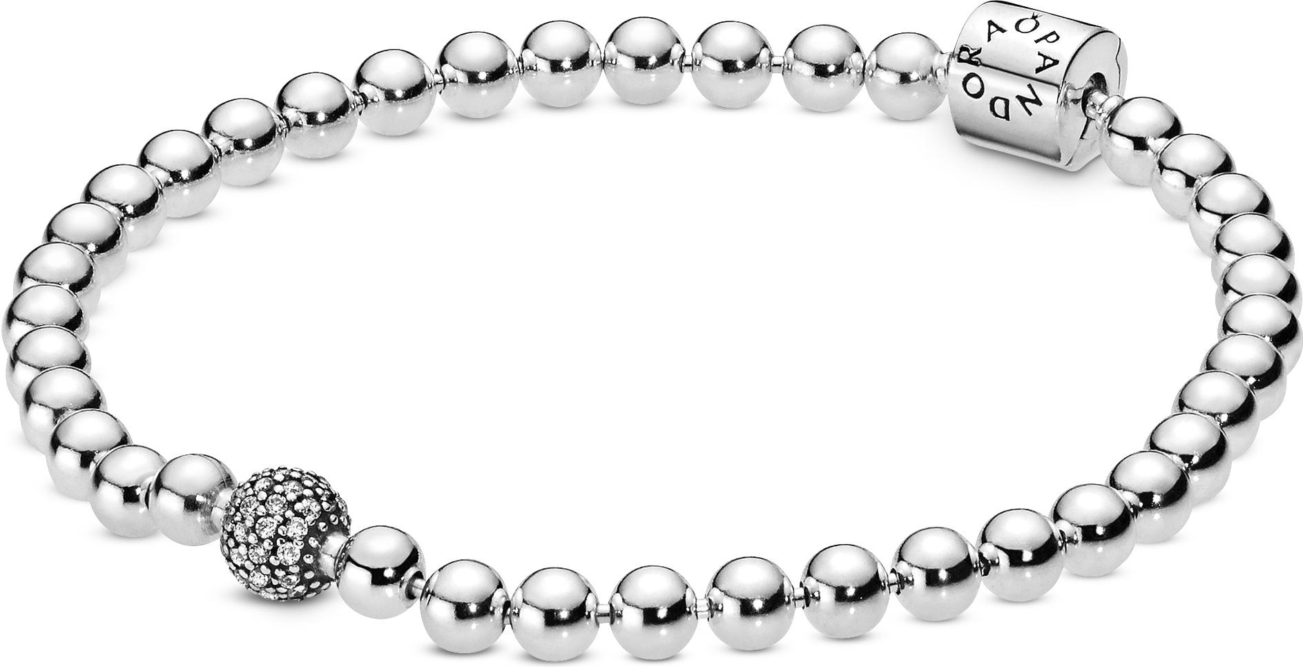 Pandora Kugel & Pavé Armband 598342CZ Bracelet pour femmes