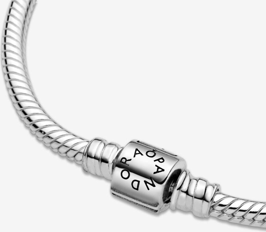 Pandora Schlangen-Gliederarmband mit Zylinder-Verschluss 598816C00 Braccialetto per donne