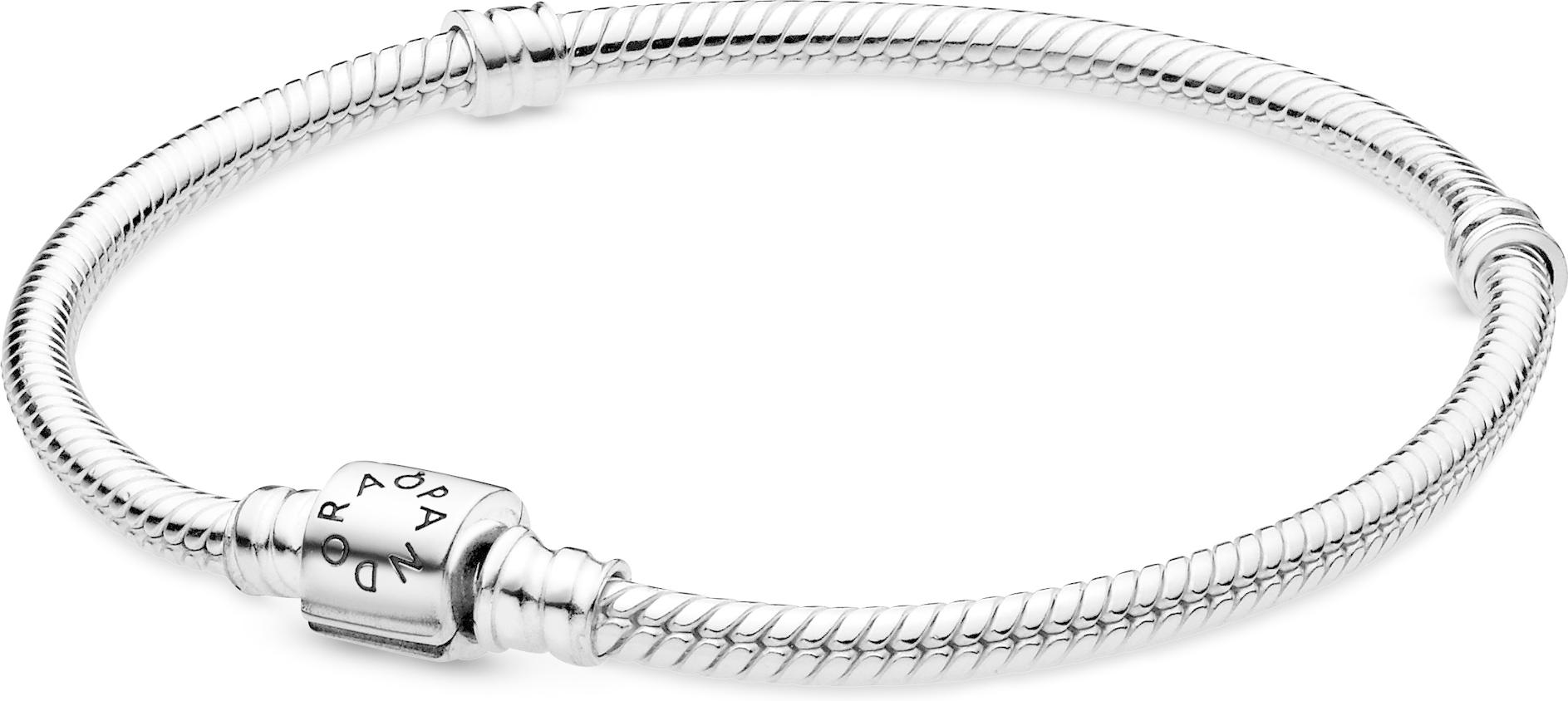 Pandora Schlangen-Gliederarmband mit Zylinder-Verschluss 598816C00 Braccialetto per donne