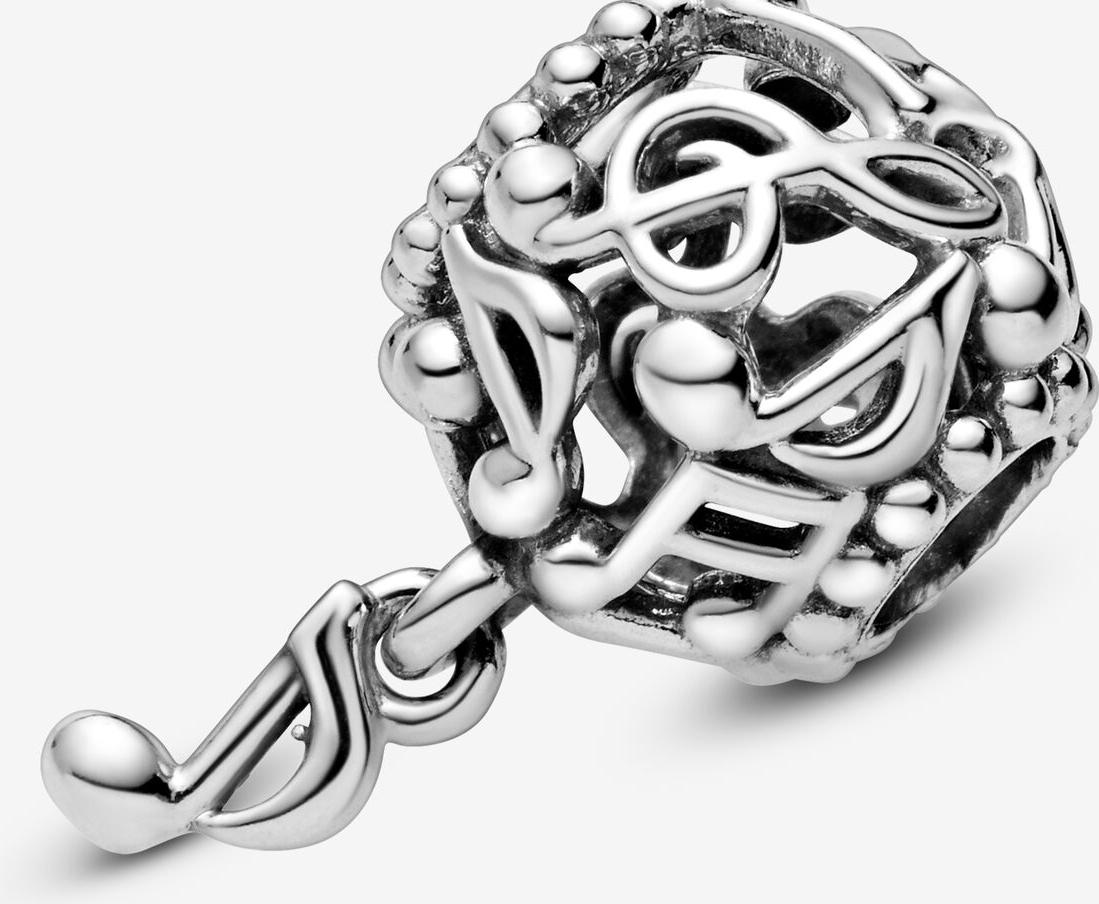 Pandora Offen gearbeitetes Noten Charm 798779C00 Pendentif