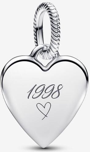 Pandora Gravierbarer Herz Charm-Anhänger 398914C00 Colgante Pandora Gravierbarer Herz Charm-Anhänger 398914C00 Colgante