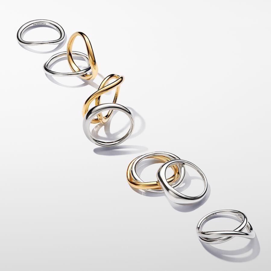 Pandora Organisch Geformte Stacking-Ringe 193264C00 Damenring