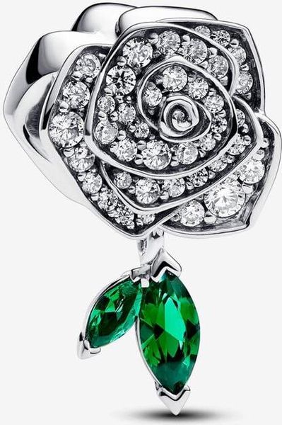Pandora Funkelnde Blühende Rose Charm 793201C01 Pendant Pandora Funkelnde Blühende Rose Charm 793201C01 Pendant