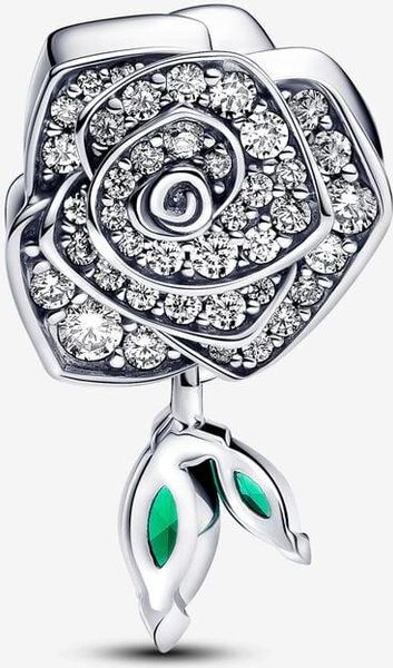 Pandora Funkelnde Blühende Rose Charm 793201C01 Pendant Pandora Funkelnde Blühende Rose Charm 793201C01 Pendant