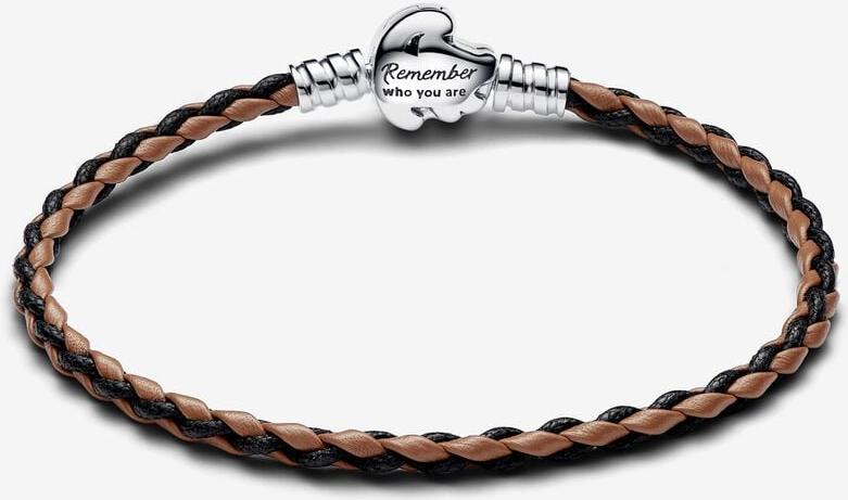 Pandora Disney Der König der Löwen Verschluss Pandora Moments Geflochtenes Lederarmband 593361C01-S1 Bracelet pour femme Pandora Disney Der König der Löwen Verschluss Pandora Moments Geflochtenes Lederarmband 593361C01-S1 Bracelet pour femme