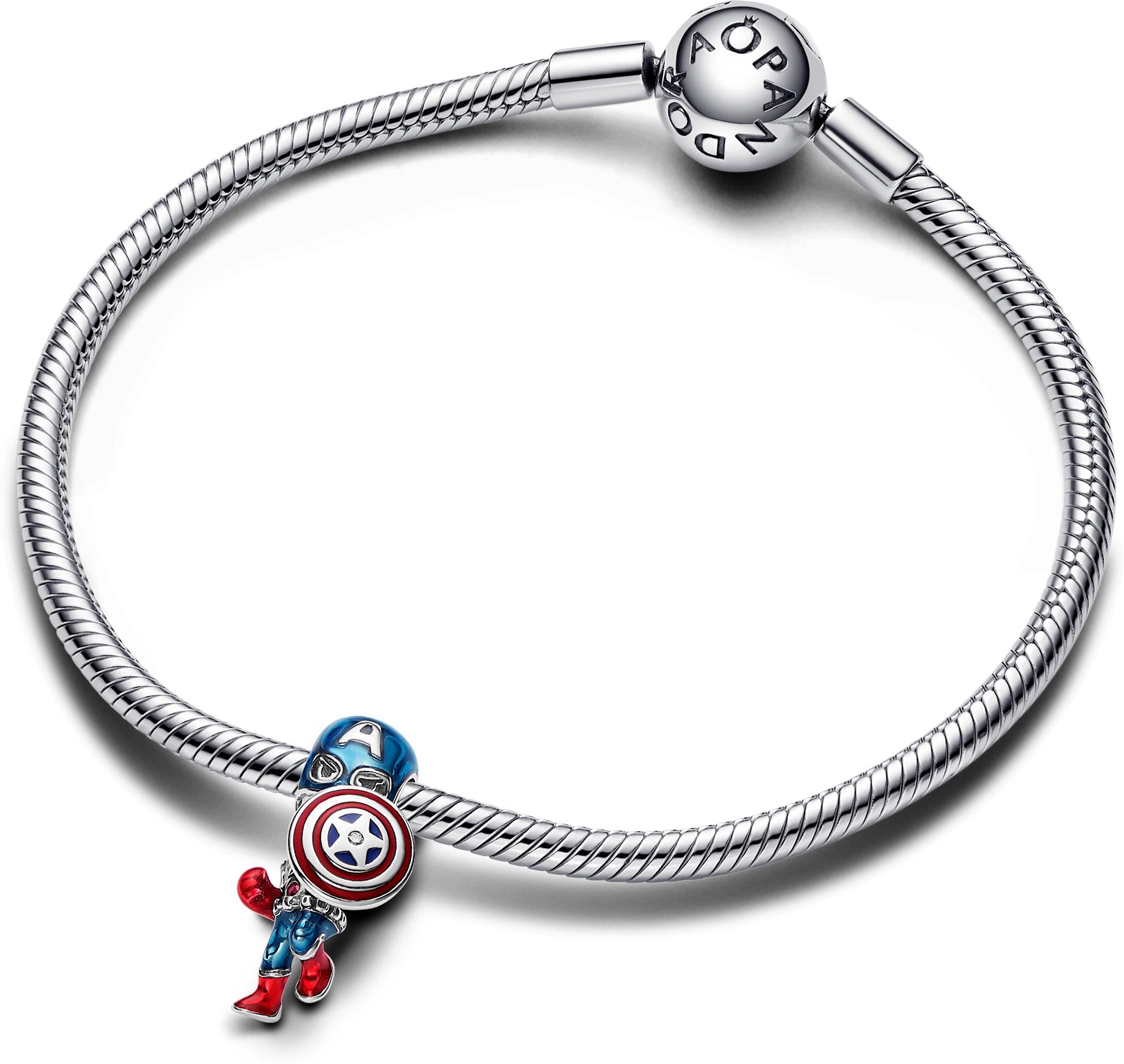 Pandora Marvel The Avengers Captain America Charm 793129C01 Pendentif