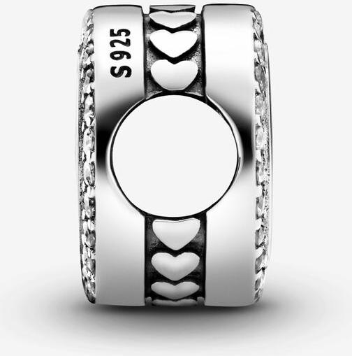 Pandora Gravierbarer Funkelnder Knopf Charm 798747C01 Anhänger