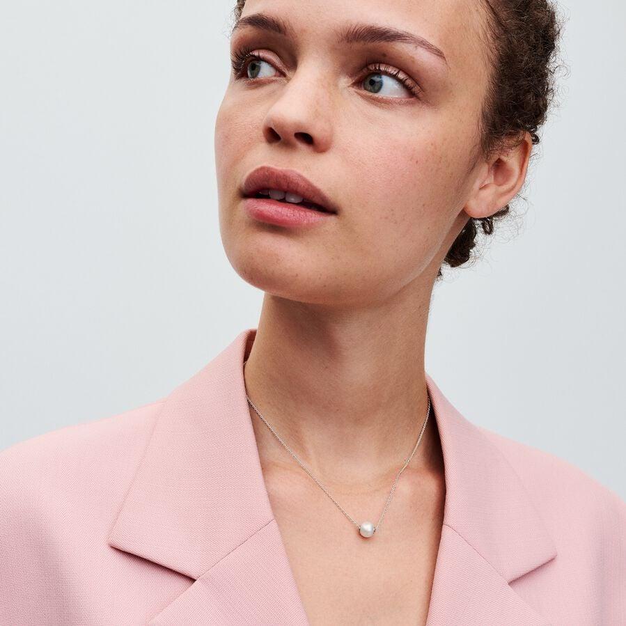 Pandora Behandelte Süßwasserzuchtperle  Collier-Halskette 393167C01-45 Cadena de cuello para mujeres