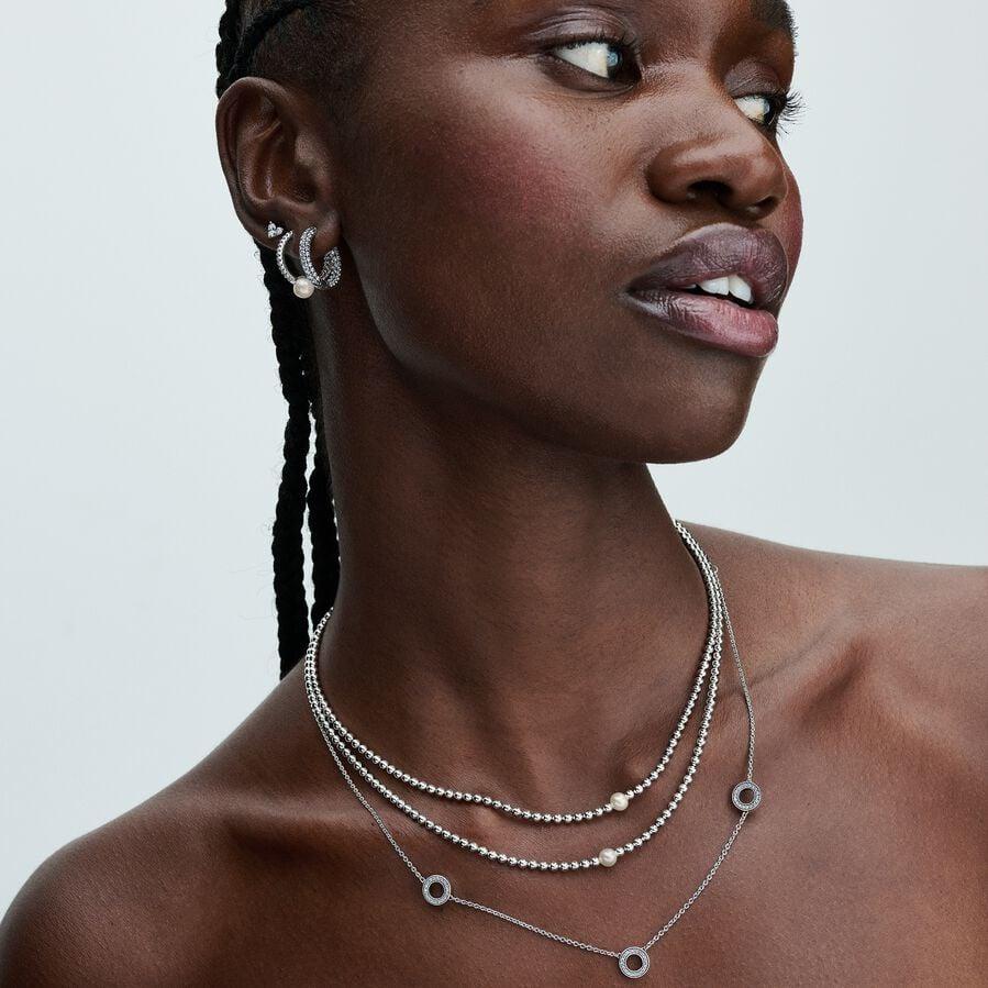 Pandora Pavé Kreise Halskette 393162C01-50 Damenhalskette Pandora Pavé Kreise Halskette 393162C01-50 Damenhalskette