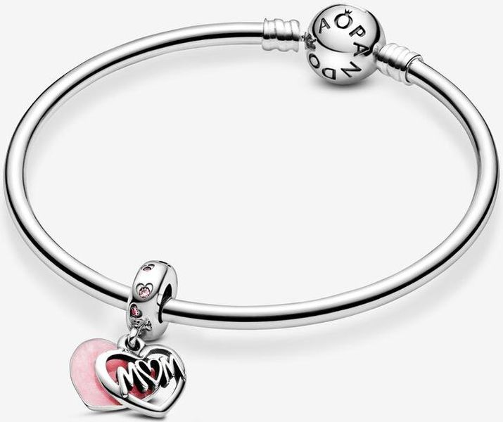 Pandora Mum Inschrift Herz Charm-Anhänger 798887C01 Pendente