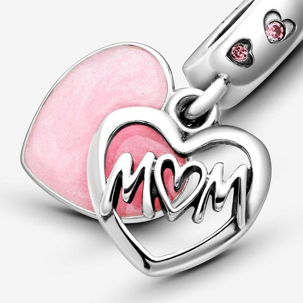 Pandora Mum Inschrift Herz Charm-Anhänger 798887C01 Pendente