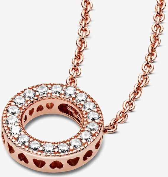 Pandora Logo Pavé-Kreis Halskette 387436C01-45 Damenhalskette Pandora Logo Pavé-Kreis Halskette 387436C01-45 Damenhalskette
