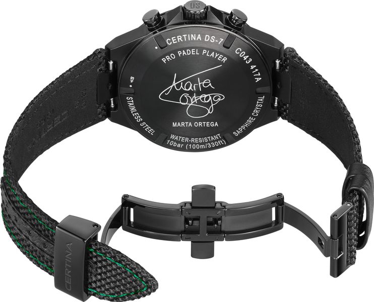 Certina DS-7 Chronograph Padel Edition C043.417.38.201.10 Cronógrafo para hombres Certina DS-7 Chronograph Padel Edition C043.417.38.201.10 Cronógrafo para hombres