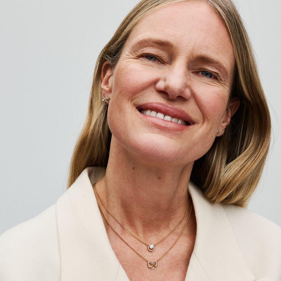 Pandora Funkelnde Unendlichkeits-Herz Collier-Halskette 362666C01-50 Damenhalskette Pandora Funkelnde Unendlichkeits-Herz Collier-Halskette 362666C01-50 Damenhalskette