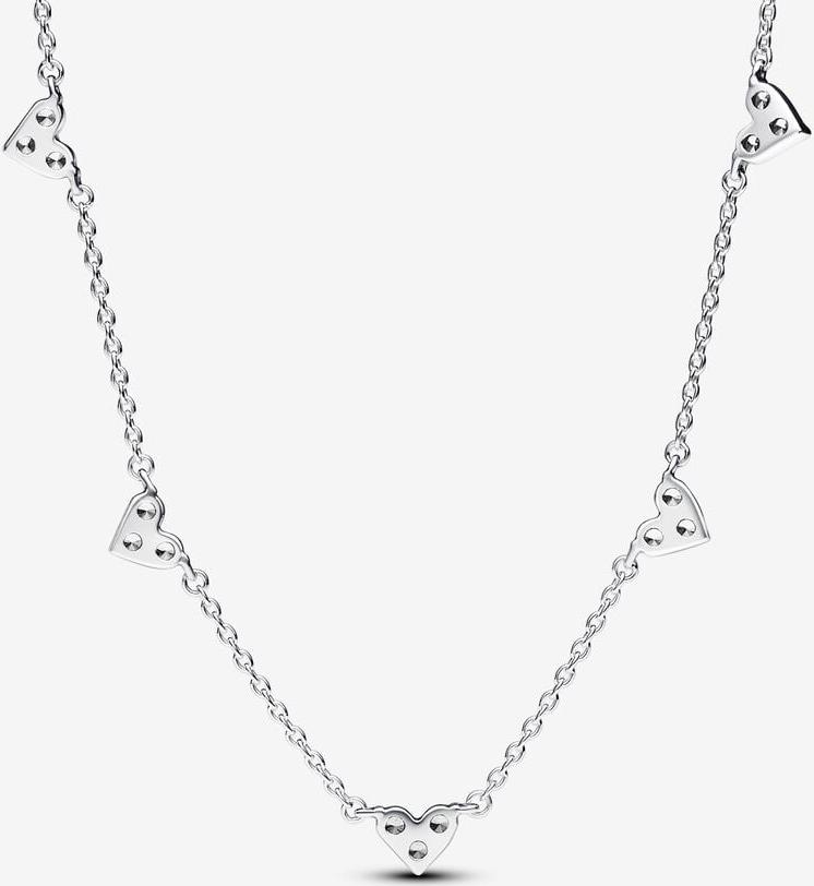 Pandora Dreifachstein Herz Halskette 393160C01-45 Damenhalskette Pandora Dreifachstein Herz Halskette 393160C01-45 Damenhalskette