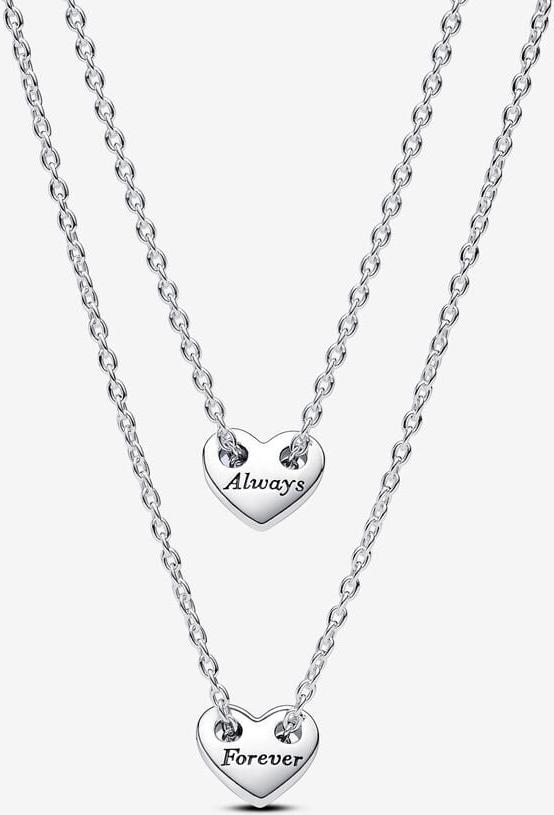 Pandora FĂĽr immer & Ewig Teilbare Herz Collier-Halsketten 393207C00-45 Damenhalskette Pandora FĂĽr immer & Ewig Teilbare Herz Collier-Halsketten 393207C00-45 Damenhalskette