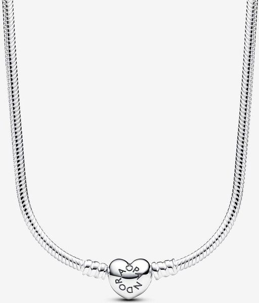 Pandora Moments Schlangen-Gliederarmband mit Herzverschluss 393091C00-45 Damenhalskette Pandora Moments Schlangen-Gliederarmband mit Herzverschluss 393091C00-45 Damenhalskette