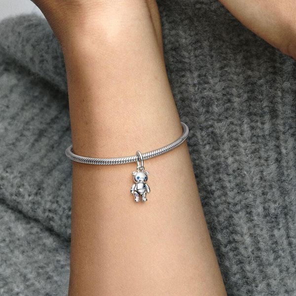 Pandora Beweglicher Baby-Teddybär Charm-Anhänger 792986C01 Pendente Pandora Beweglicher Baby-Teddybär Charm-Anhänger 792986C01 Pendente