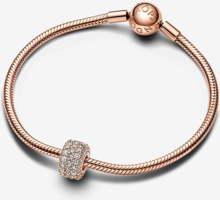 Pandora Funkelndes Dreireihiges Pavé-Charm 782820C01 Anhänger