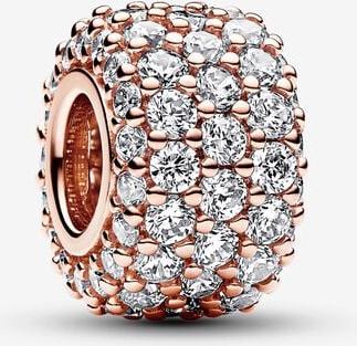 Pandora Funkelndes Dreireihiges Pavé-Charm 782820C01 Anhänger