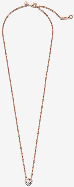 Pandora Funkelndes Herz Collier-Halskette 388425C01-45 Chaîne de cou pour femmes