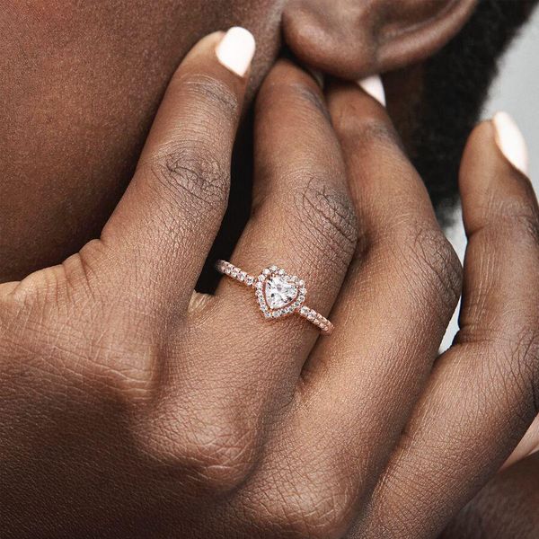 Pandora Funkelndes erhabenes Herz Ring 188421C02 Bague pour femmes Pandora Funkelndes erhabenes Herz Ring 188421C02 Bague pour femmes