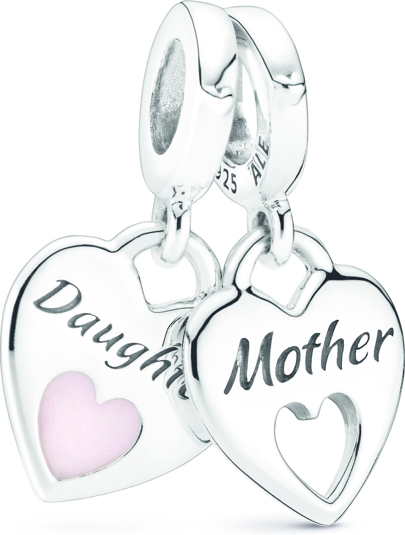 Pandora Doppeltes Herz Charm-Anhänger 799187C01 Pendentif