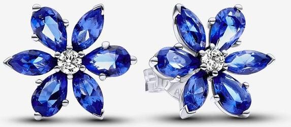 Pandora Funkelnde Blaue Herbarium Cluster Ohrringe 292407C01 Boucles d'oreille