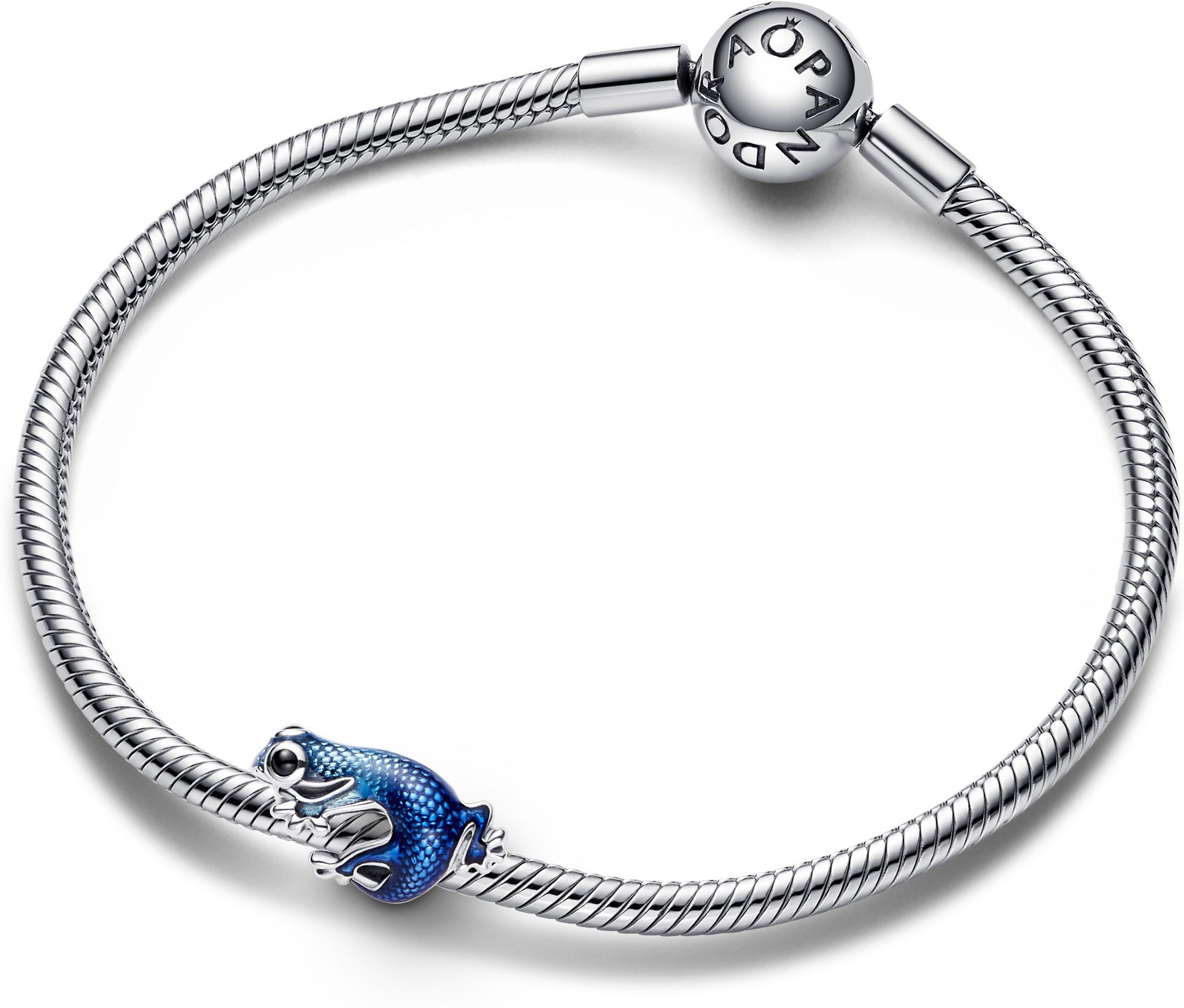 Pandora Metallic-Blaues Gecko Charm 792701C01 Colgante