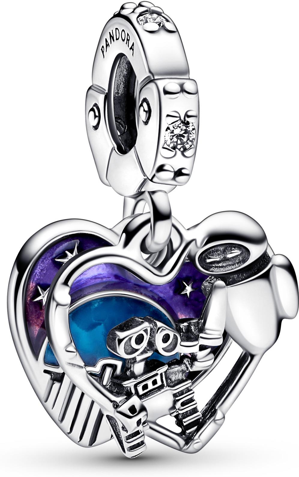 Pandora Disney Pixar Wall-E & Eve Glow-in-the-dark Charm-Anhänger 792518C01 Pendente