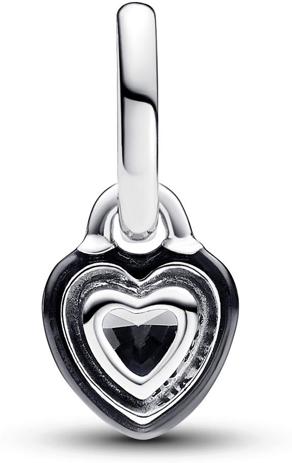 Pandora Pandora ME Schwarzes Chakra Herz Mini-Charm-Anhänger 793042C01 Pendente