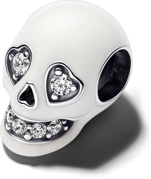 Pandora Glow-in-the-dark Funkelnder Totenkopf Charm 792811C01 Pendentif Pandora Glow-in-the-dark Funkelnder Totenkopf Charm 792811C01 Pendentif