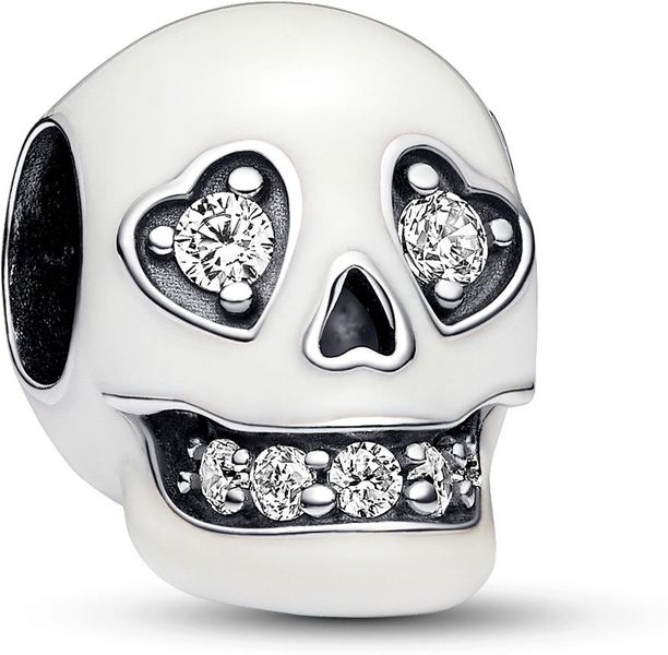 Pandora Glow-in-the-dark Funkelnder Totenkopf Charm 792811C01 Pendentif Pandora Glow-in-the-dark Funkelnder Totenkopf Charm 792811C01 Pendentif