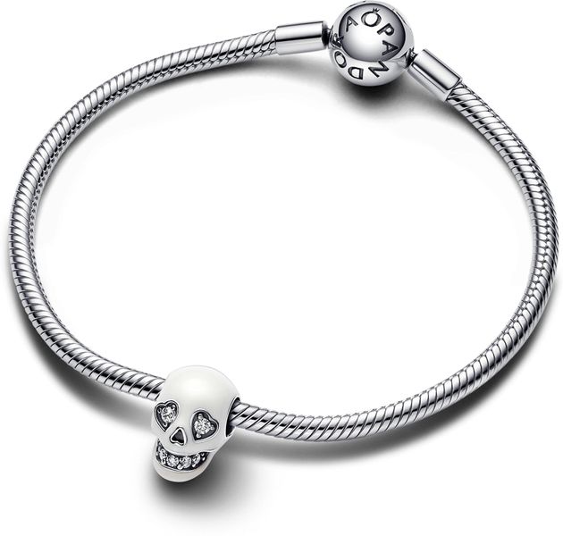Pandora Glow-in-the-dark Funkelnder Totenkopf Charm 792811C01 Pendentif Pandora Glow-in-the-dark Funkelnder Totenkopf Charm 792811C01 Pendentif