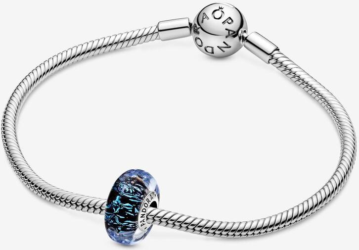 Pandora Welliges dunkelblaues Ozean Murano-Glas Charm 798938C00 Pendente