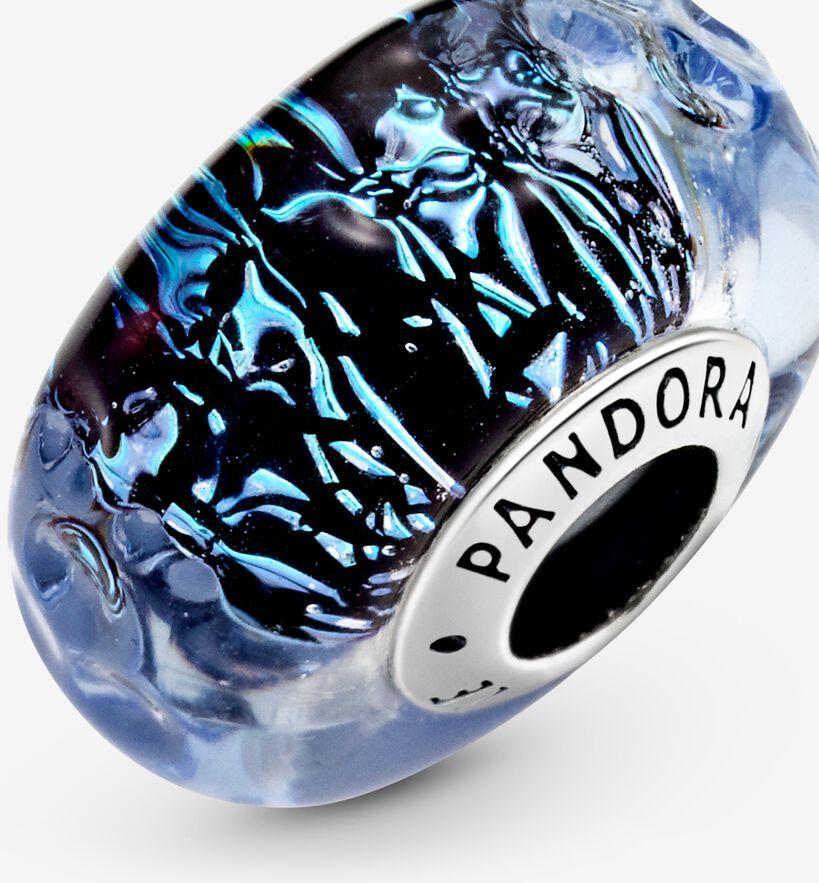 Pandora Welliges dunkelblaues Ozean Murano-Glas Charm 798938C00 Pendentif