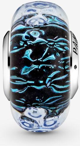 Pandora Welliges dunkelblaues Ozean Murano-Glas Charm 798938C00 Pendentif