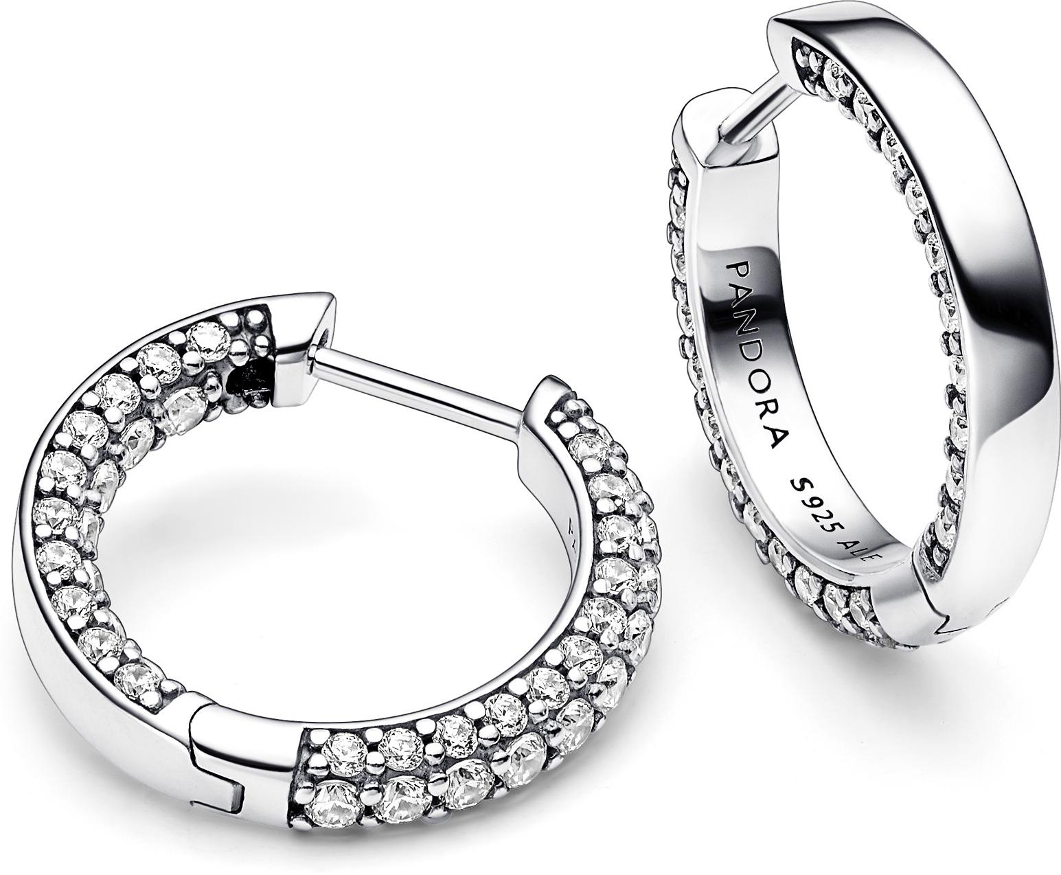 Pandora Pandora Timeless Einreihige Pavé Ohrringe 292624C01 Pendientes