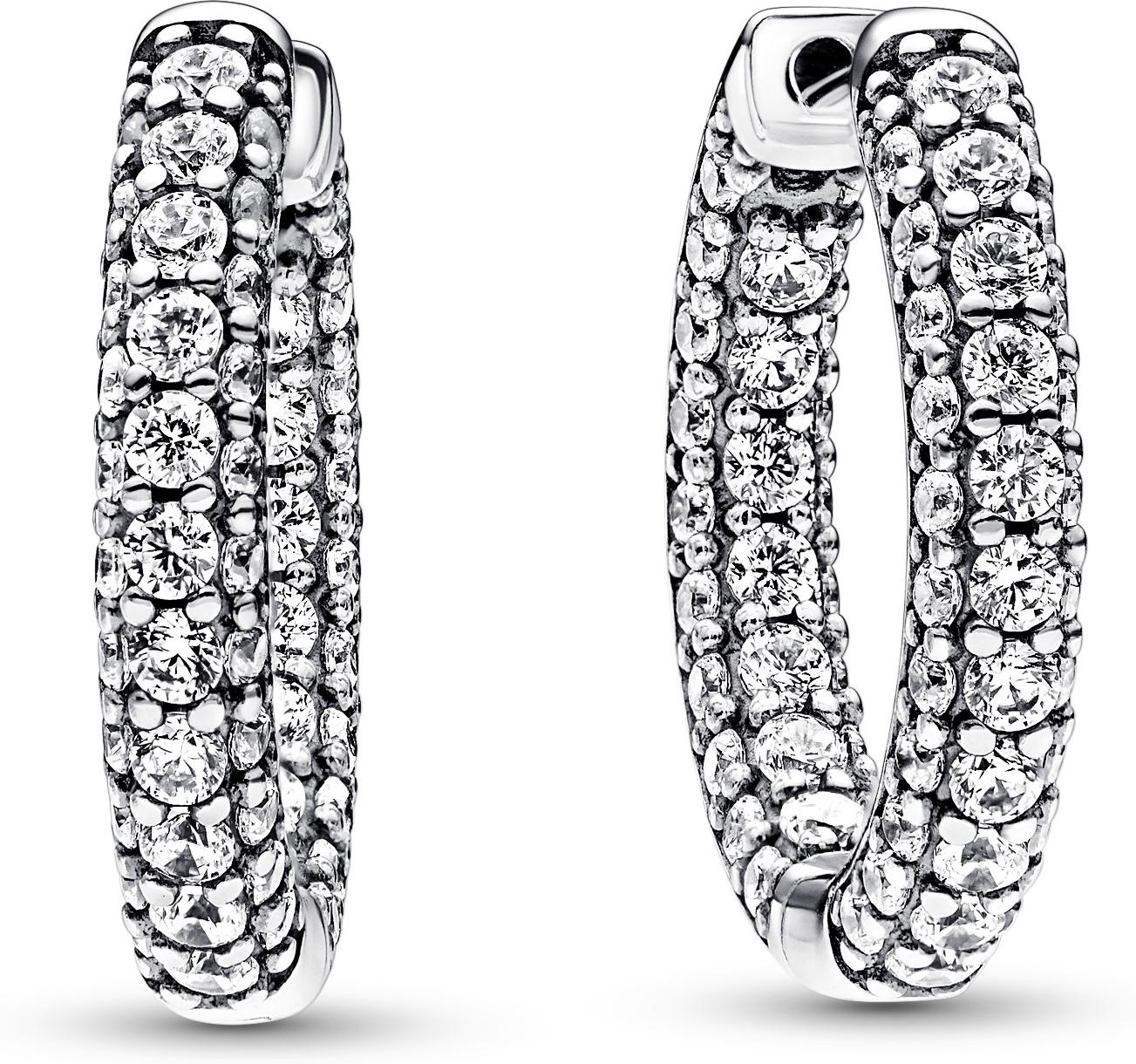 Pandora Pandora Timeless Einreihige Pavé Ohrringe 292624C01 Oorbellen