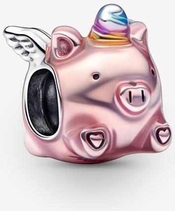 Pandora Fliegendes Einhorn Schwein Charm 792573C01 Pendentif