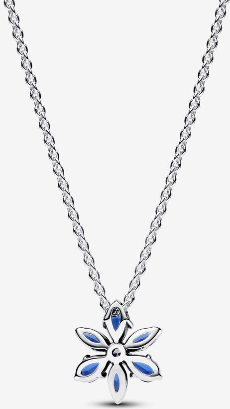 Pandora Funkelnde Blaue Herbarium Cluster Anhänger Halskette 392387C02-45 womans necklace