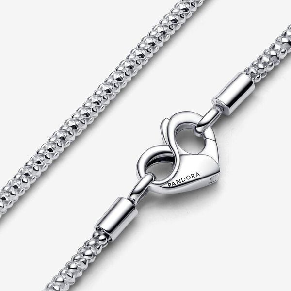 Pandora Moments Gliederhalskette mit Nieten 392451C00-45 womans necklace Pandora Moments Gliederhalskette mit Nieten 392451C00-45 womans necklace