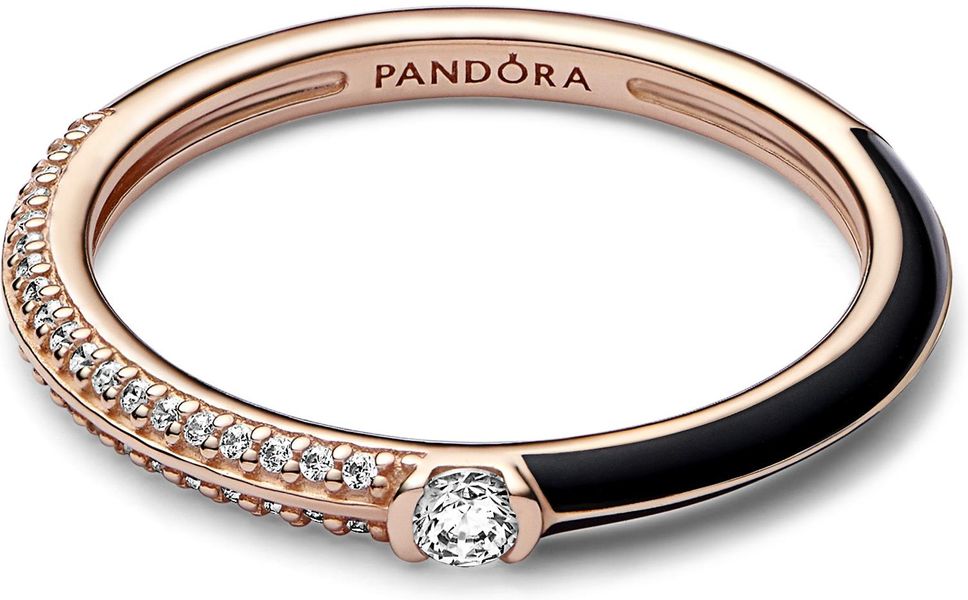 Pandora ME Pavé & Schwarz Doppelring 182528C01 Damesring